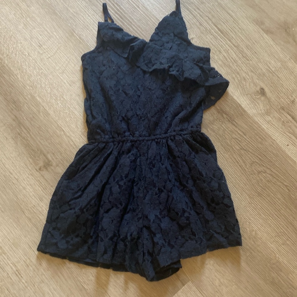Abercrombie kids size 13/14 dark navy lace jumpsuit